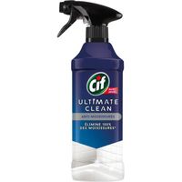 LOT DE 2 - CIF Ultimate Clean Nettoyant ménager anti-moisissures avec javel - Pistolet de 435 ml