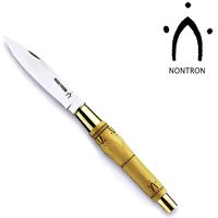 Couteau de Poche Nontron N° 25 - Manche Double Virole en buis 11.5 cm