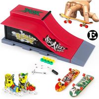 Finger Skateboard, Skate Parc Rampe, Skateboard à doigts DIY, le jouet dentraînement sportif ultime pour les enfants (E)