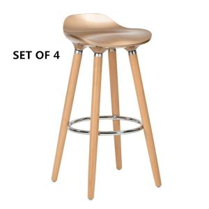 Furniturer Lot De 4 Tabourets De Bar Bistrot Chaises De Bar