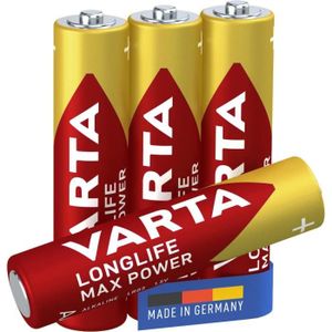 PILES Piles Alcaline - Longlife Aaa Lr03 Alkaline Batteries (4-pack) Made In Germany Toys And Everyday Devices