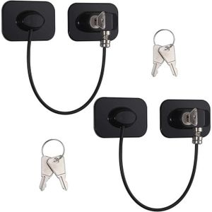 Loquets de Sécurité pour Bloque Porte Frigo 10 Pièces Bloque Porte Bébé Verrous de Sécurité avec Adhésifs 3M 2 Tailles Tiroirs et Fenêtre Placard 