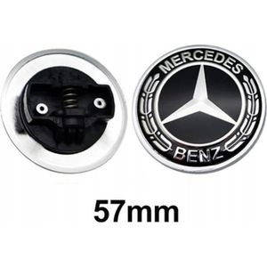 Emblème/logo Mercedes-Benz Diamètre 4.6 Cm - Dos 115 Fu.R, Aluminium, Occasion