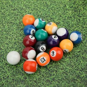 Boule de Billard 32MM r/ésine Polyester /écologique 15Pcs Boules num/érot/ées et 1Pcs Boule Blanche pour Jeux de Loisirs Sportifs Mini Boule de Billard 16PCS 32MM