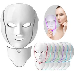 MASQUE VISAGE - PATCH Masque de luminothérapie, 7 Couleurs LED Masque Lu