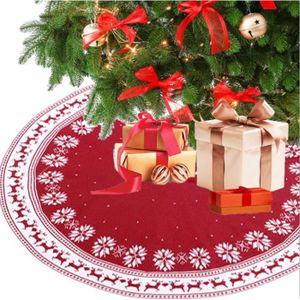 décoration de fête JOMAE Shop Jupe de sapin de Noël en peluche avec base ronde en fausse fourrure pour sapin de Noël