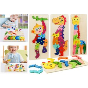 PUZZLE Puzzles en Bois,Jouets Montessori Enfant 2 à 5 Ans