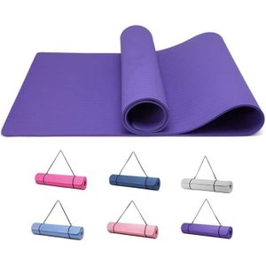 TAPIS DE SOL FITNESS Tapis de Yoga de Gymnastique Fitness Antidérapant avec Sangle de Transport 183 cm - Good Nite