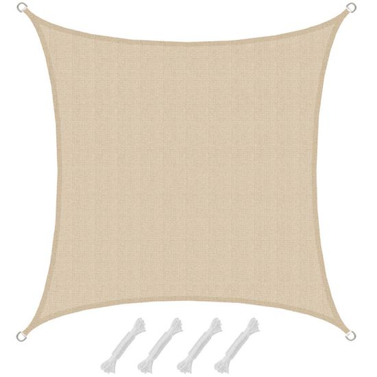 Toile Pergola 3x4 AMANKA 6x5 Voile D'Ombrage Rectangulaire - 90% UV Protection - Toile D Pergola 4x6