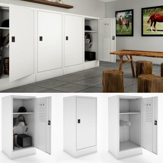 VESTIAIRE Selle armoire grand casier de selle locker armoire métallique
