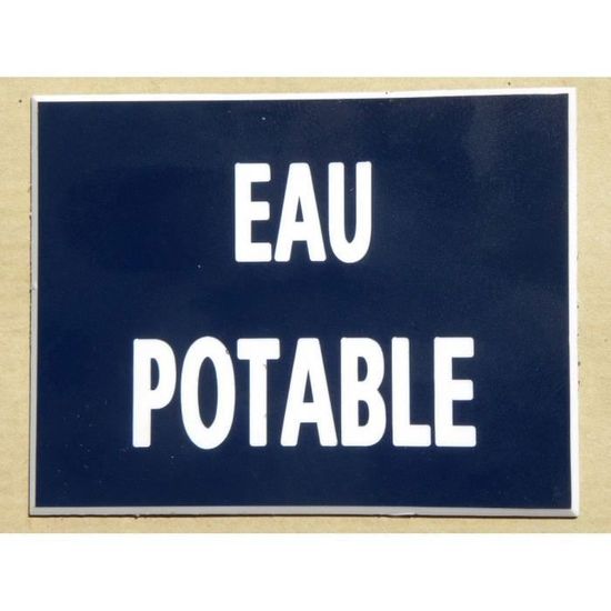 AUA SIGNALETIQUE - Autocollant Panneau Eau Potable - AP