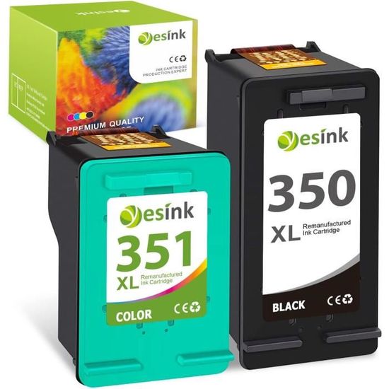 Lot De Cartouches D'Encre HP 350 Et 351 Pour Imprimante - Originales - Neuf