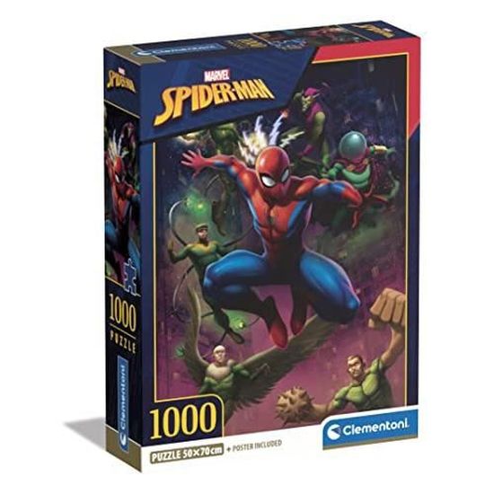Clementoni Puzzle 1000 Pièces – Marvel Deadpool – Boîte Compacte – Fabriqué En Italie – 70x50 Cm