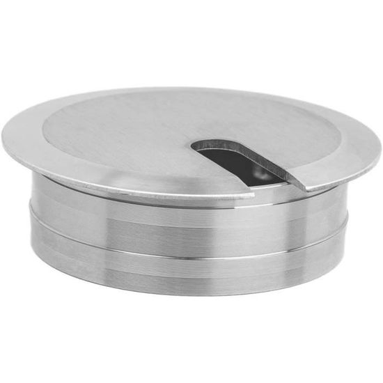 Passe-Câble Métallique GedoTec ø50mm - Acier Inoxydable Pour Bureau - Gestion Fils Table