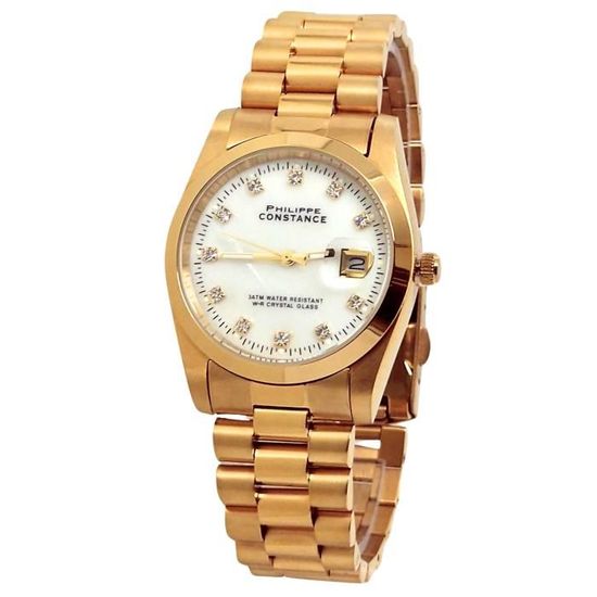 Montre Doré Or Blanc Nacré Perle Marine Président Date Just