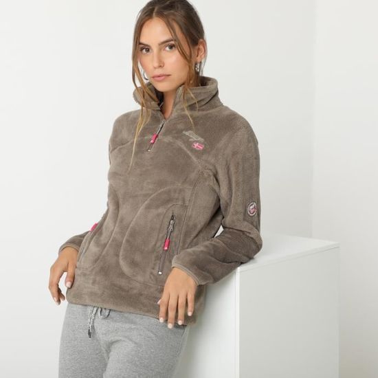 GEOGRAPHICAL NORWAY URSULA polaire pour femme Taupe