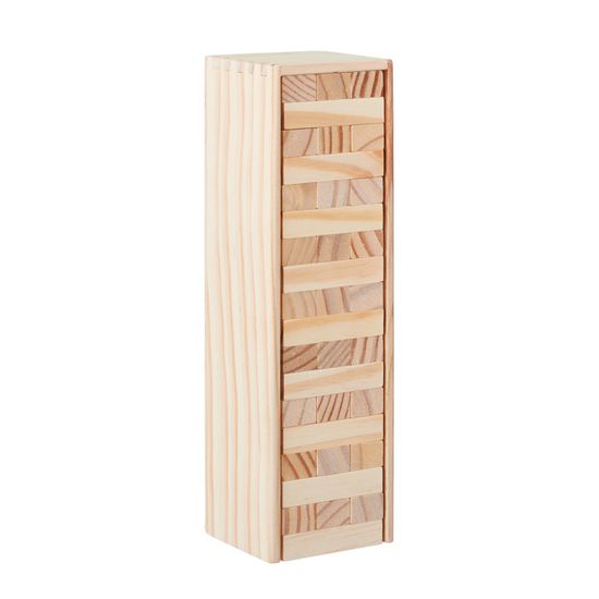 Relaxdays – Tour Infernale 54 Blocs En Bois Avec Boîte De Rangement – Dès 3 Ans
