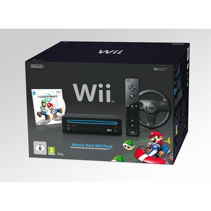 PACK WII NOIR MARIO KART