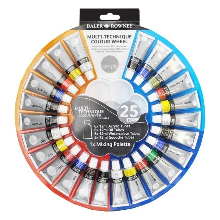 Kit Pinceau Langue De Chat Daler Rowney - Taille 4 - Idéal Pour Loisirs Créatifs & Artistes Débutants - 3