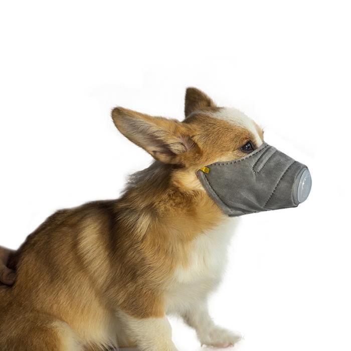 Lot de 3 Masques pour chiens anti-fumée protection anti-poussière chien bouche couverture masques anti-morsures Taille S