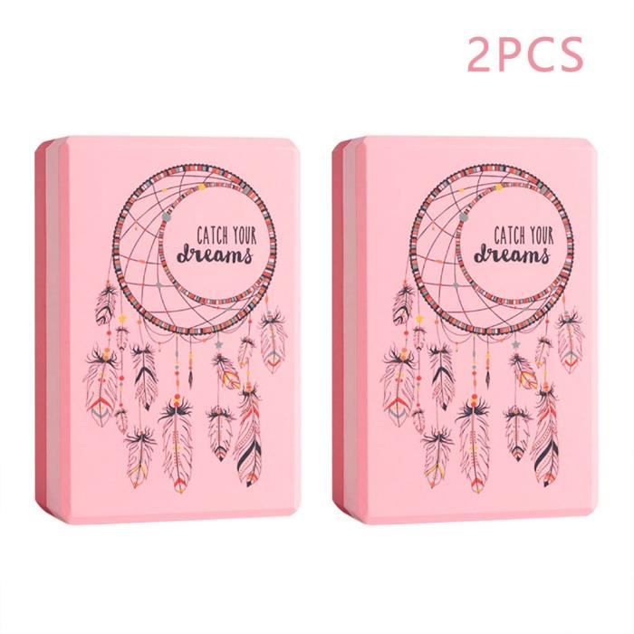Exercise Fitness Yoga Blocs Coussin de traversin en mousse EVA Gym Training 2PCS _pian3163