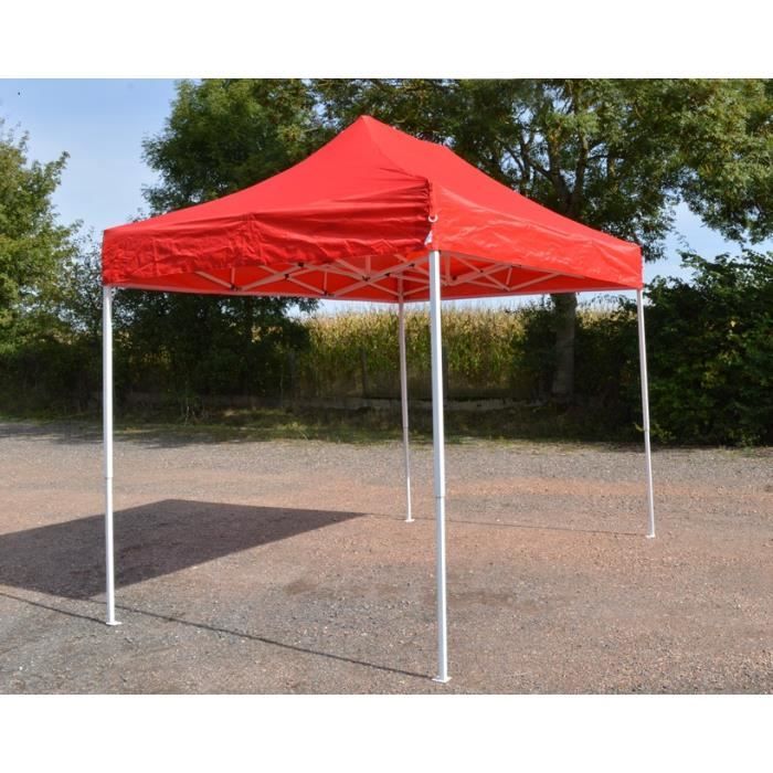 Barnum Pliant 2x3m Rouge - Tente Pliante Etanche
