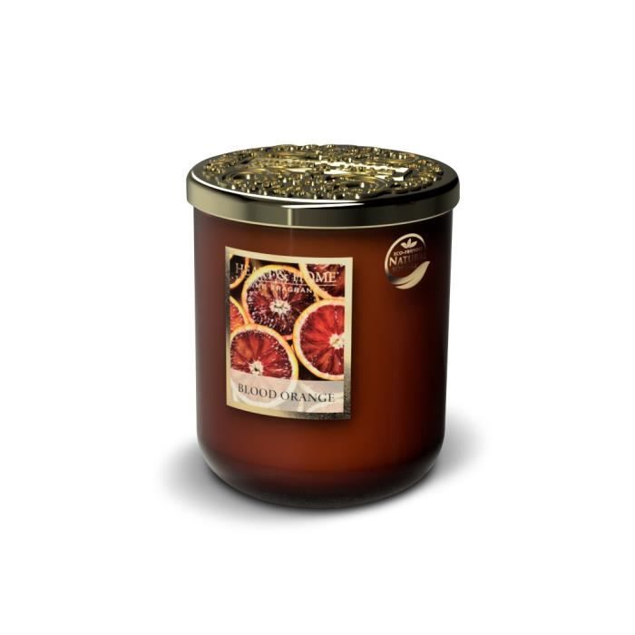 Bougie parfumée grande jarre 340g senteur Orange sanguine - Heart & Home