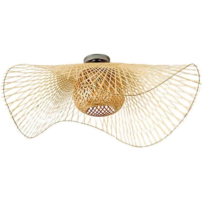 ABAT-JOUR VENDU SEUL Abat-Jour en Rotin Salon Plafonnier Abat-Jour Décoratif - 75x21cm782