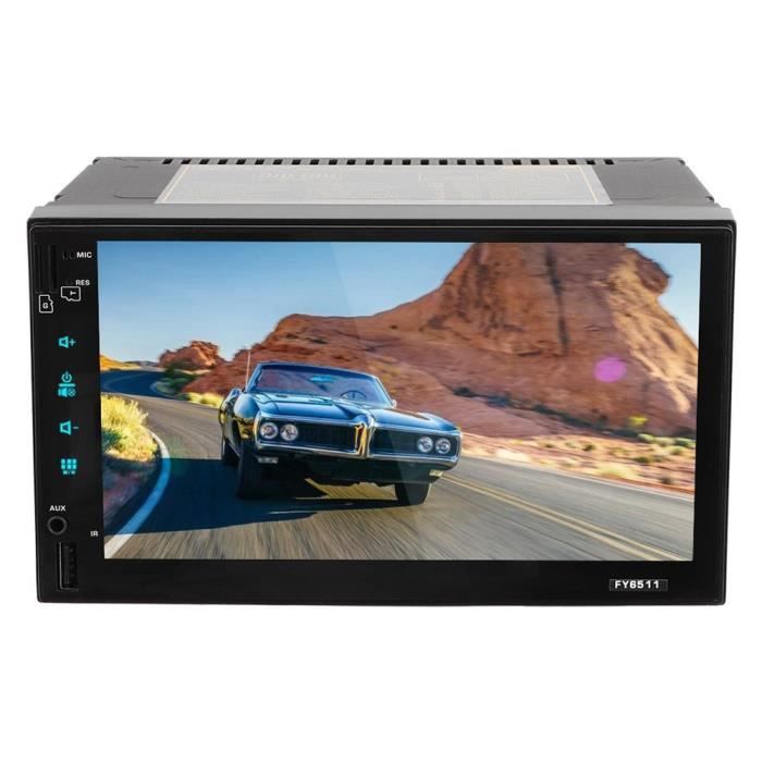 Drfeify Voiture MP5 7 pouces pour lecteur vidéo audio Bluetooth grand écran MP5 de voiture de navigateur GPS Android