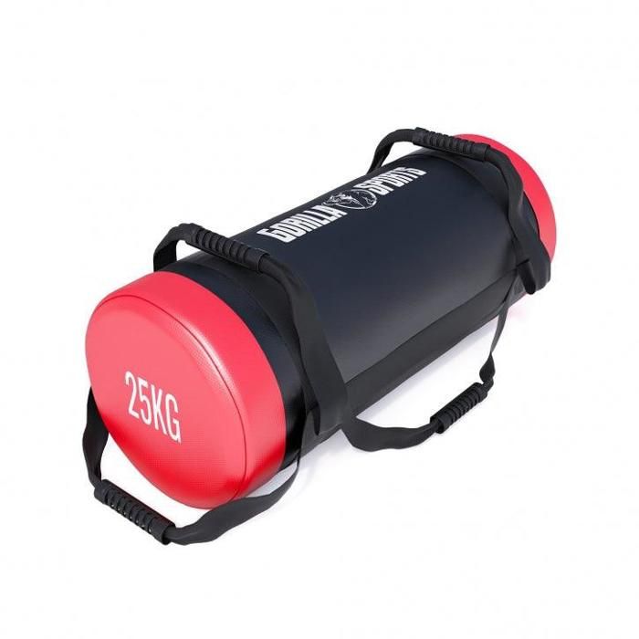 Fitness bag noir-rouge - Sac lesté 25kg