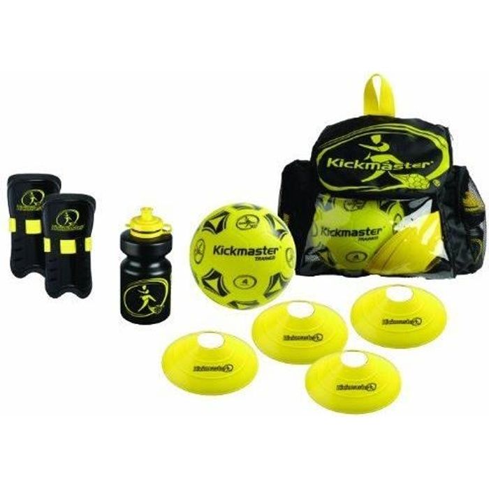 Kickmaster Kit d'entraînement avec sac à dos Noir/jaune