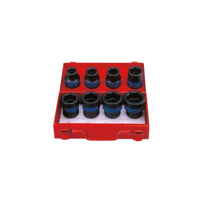 Coffret de 8 douilles à choc 3-4\