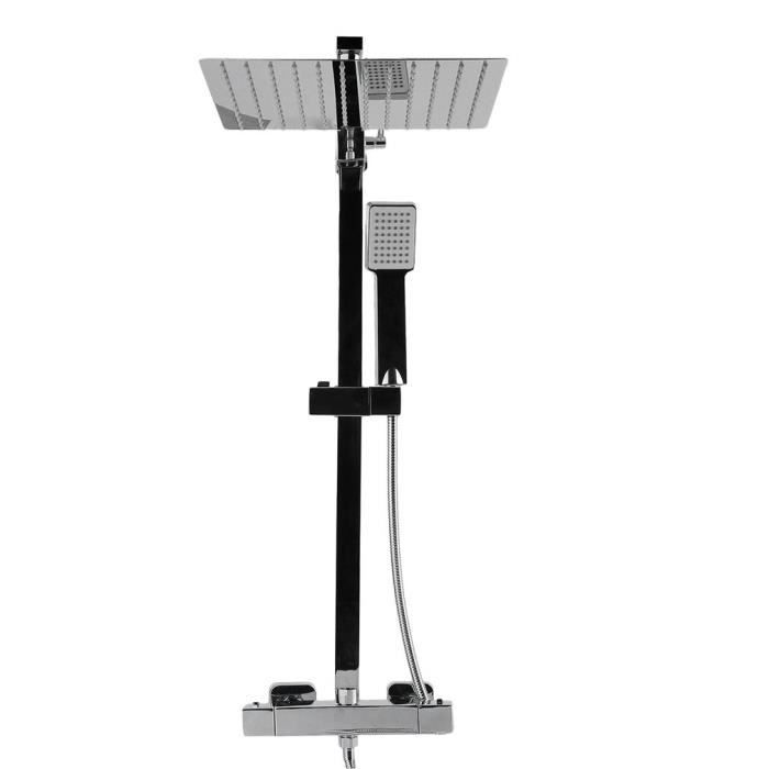 300MM Carré colone de douche Salle De Bains Murale Chrome Pommeau De Douche Pommeau De Douche À Main Système De Douche Équipement
