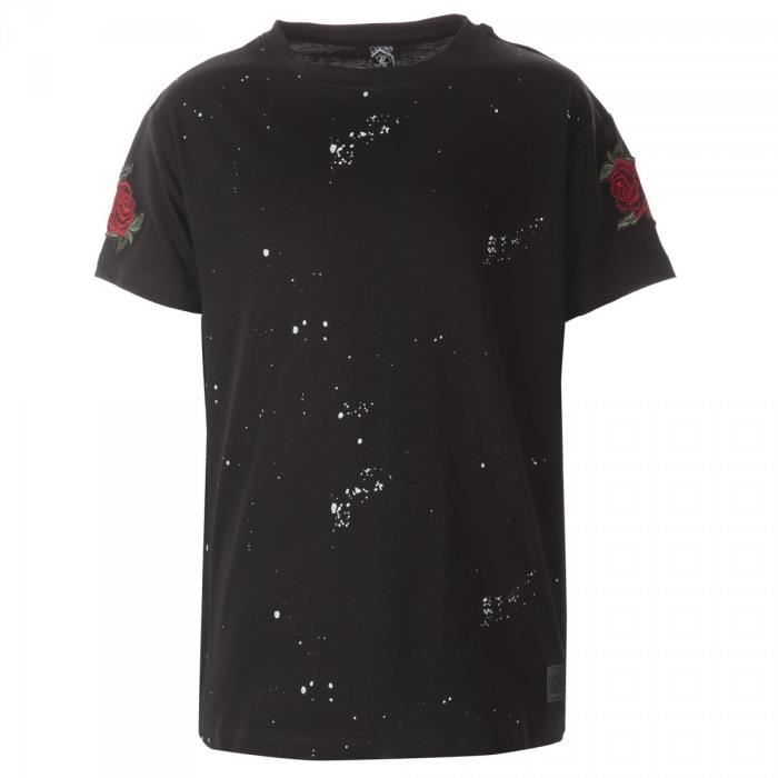 RIVALDI - T-shirt en coton tâches de peinture