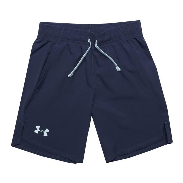 Short Under Armour Ua Woven Pour Garçon En Bleu.