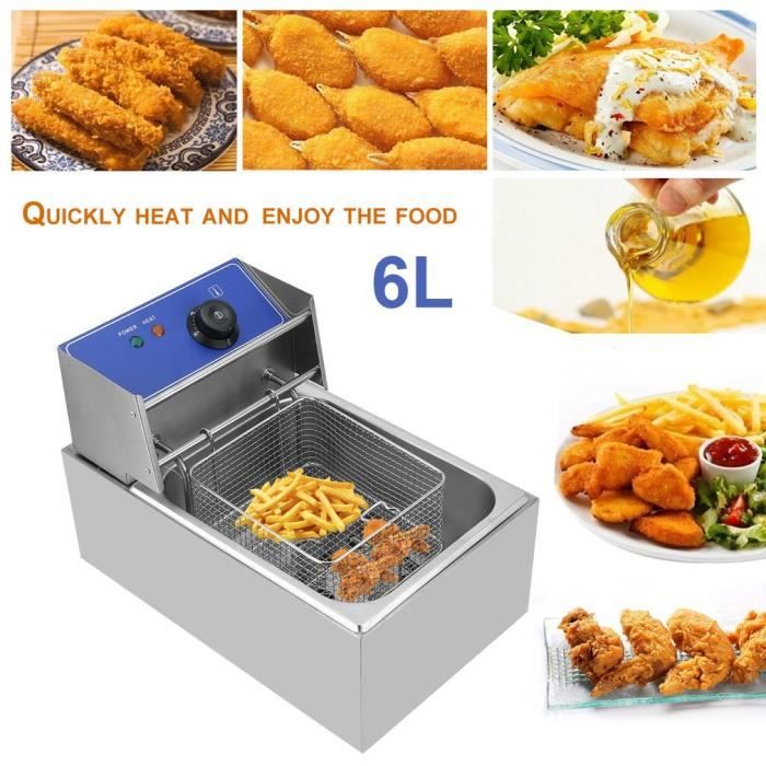 Family Fry - Friteuse, 2500W, 6 Litres, monocylindre 44 X 28 X 31cm