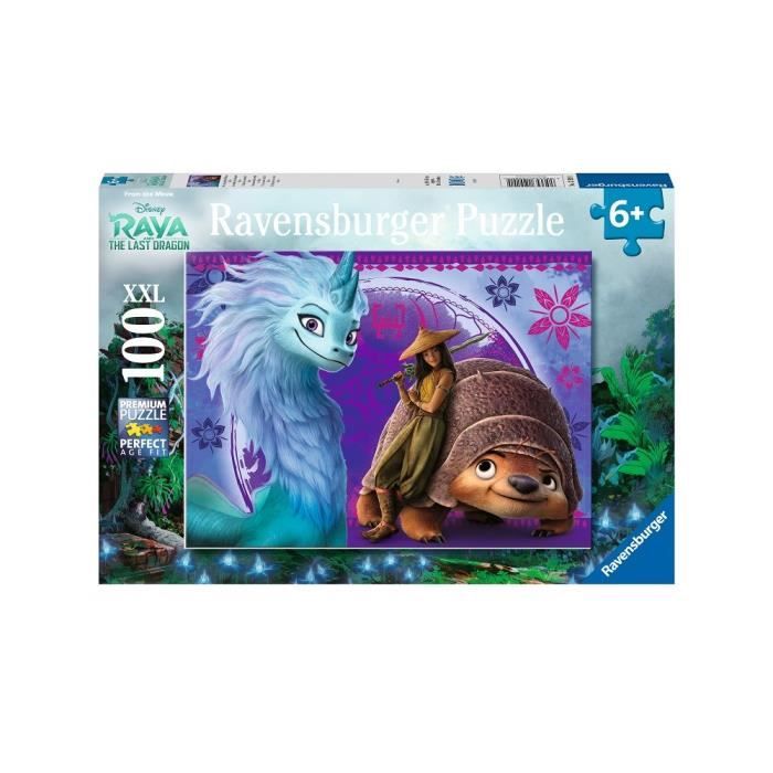 Puzzle 100 p XXL - Le monde fantastique de Raya / Disney Raya et le dernier dragon