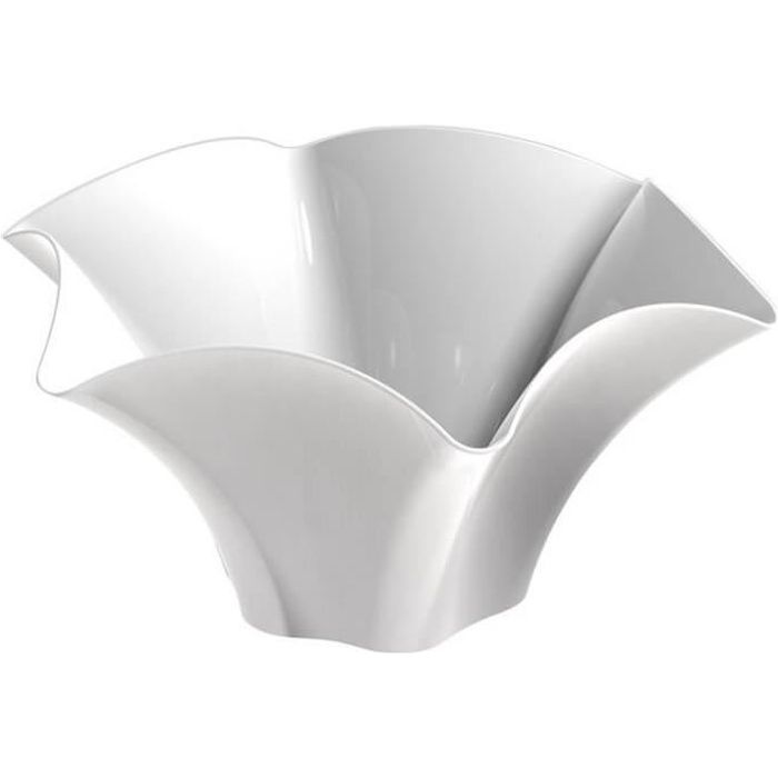 Contenant verrine coupelle fleur Petunia blanche 90ml (x12) REF/66116 Candy Bar