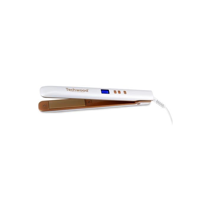 LISSEUR A CHEVEUX DIGITAL BLANC TECHWOOD - TFL-291D