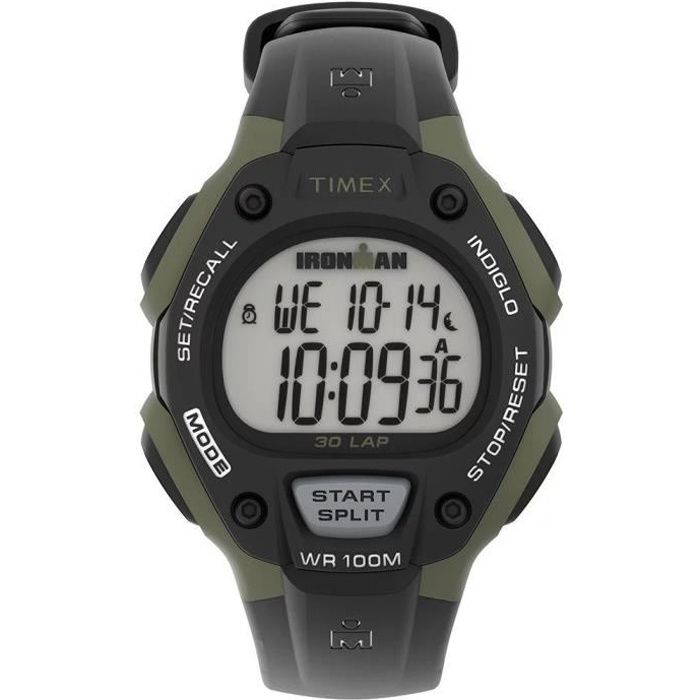 TIMEX - Montre Hommes - Quartz - Digital - Bracelet Plastique Noir - TW5M44500
