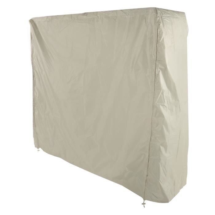 VGEBY housse imperméable pour tennis de table Housse anti-poussière pour table de ping-pong 190 argent enduit polyester taffetas