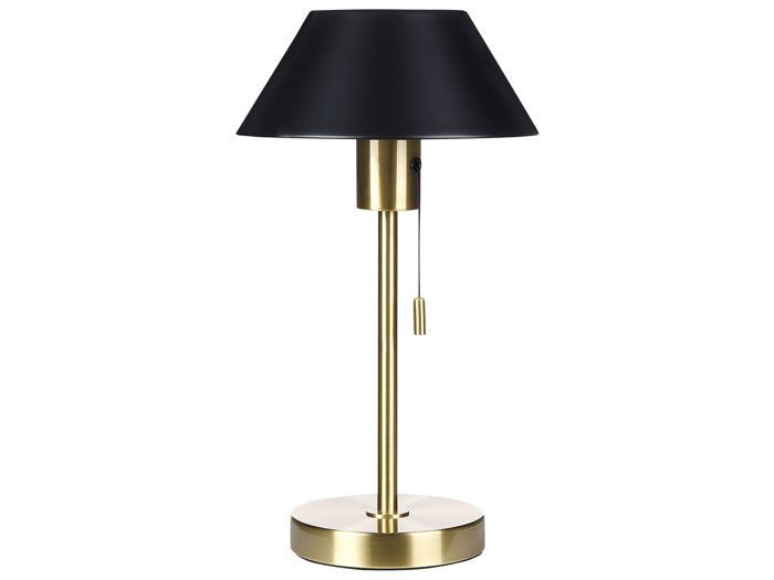 Lampe à poser en métal noir et doré CAPARO
