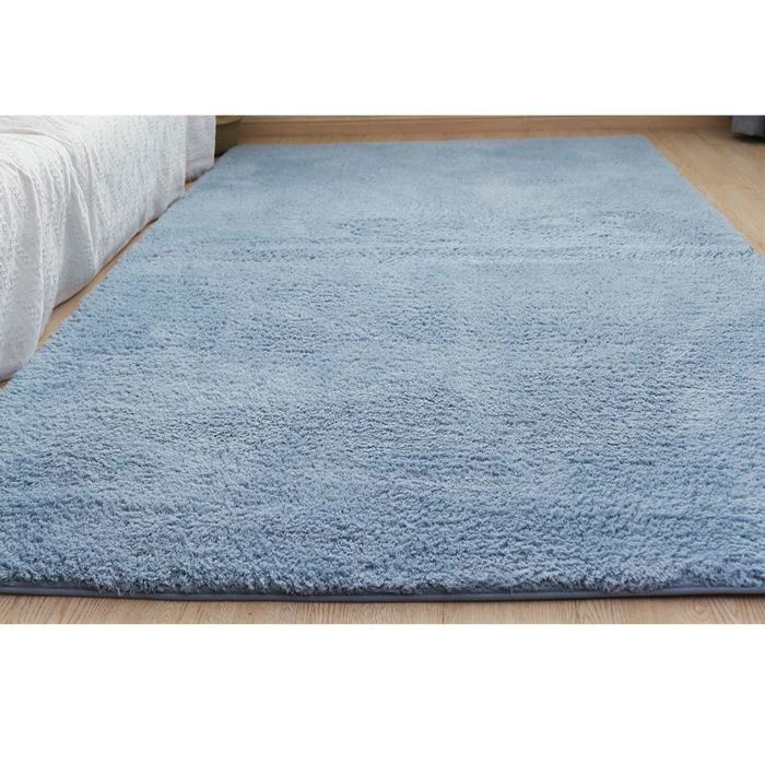 Tapis pour salon chambre et chambre denfant tapis à poils longs doux et moelleux fond antidérapant tapis lavable60x160cm-MCJ