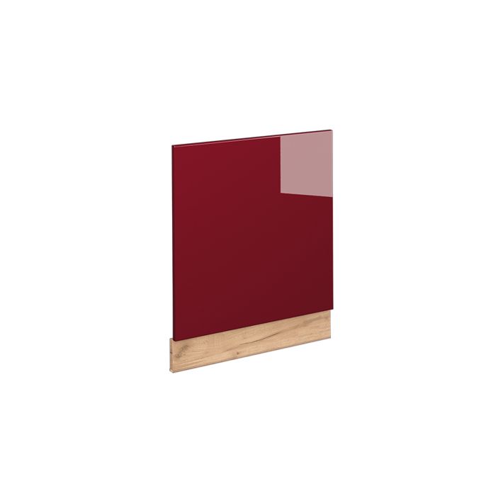 Façade Fame-Line 60cm sans PT Rouge bordeaux Haute brillance/Chêne de force doré Vicco 38442