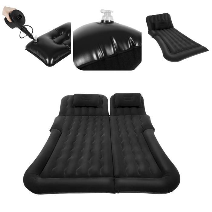 Matelas Gonflable Pour Coffre De Voiture Peugeot 307 (2009-2010) - Noir, Confort Camping, Voyage