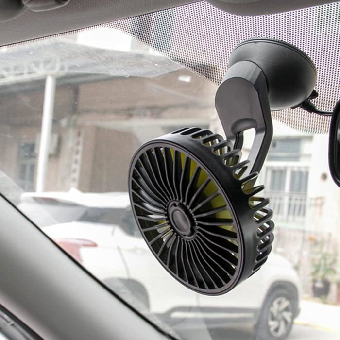 Mini ventilateur de voiture ventilateur de voiture USB ventilateur de voiture à 3 vitesses refroidisseur avec ventouse