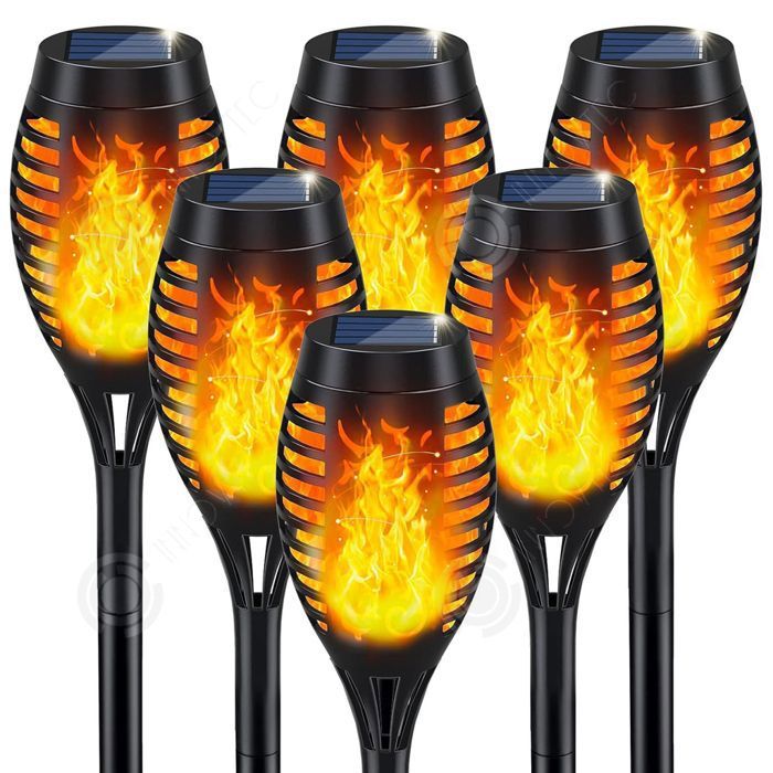 Achat Lot De 2 Mini Torches Solaires LED MINI MAITY SUN H70cm En Gros - 8