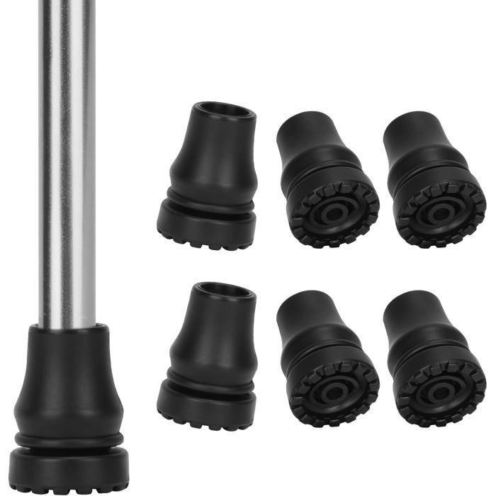 Energia Embouts De Bâtons De Marche Nordique – Lot De 2 – Modèle Type Pied – Matériau ABS Résistant – Idéal Pour Randonnée Et Trail