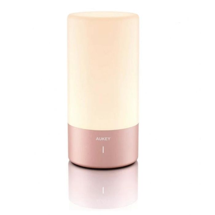 Mustbau LT-T6 Lampe de Chevet LED Tactile 360° Dimmable RGB avec 3 Niveaux de Luminosité 600 lm 12W – Or rose