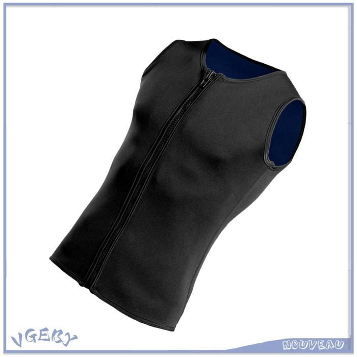 Duokon gilet de combinaison de surf Gilet de plongée avec fermeture éclair de 2MM combinaison sans manches sport pack Gilet L